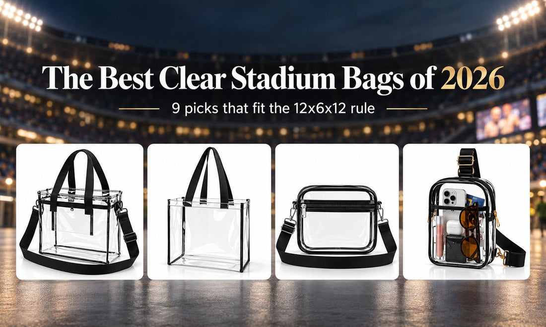 Best clear stadium bags of 2026 featuring four transparent stadium-approved bag styles that fit the 12x6x12 size rule.