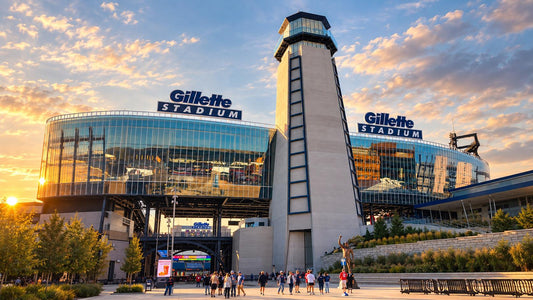 Gillette Stadium entrance on gameday, home of the Patriots and Revolution