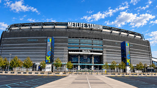 Exterior view of MetLife Stadium on gameday, home of the New York Giants and New York Jets