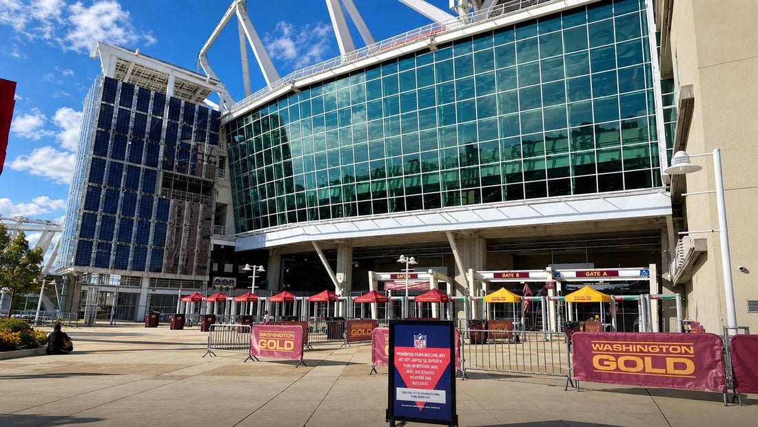 Northwest Stadium entrance, home of the Washington Commanders